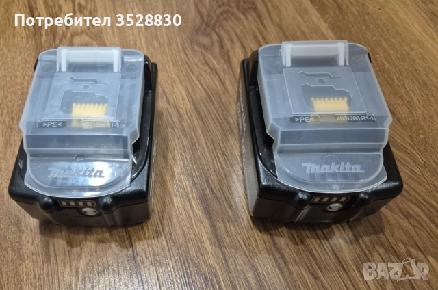 Комплект Макита 2бр. оригинални батерии 5Ah Makita BL1850B и оригинално бързо двойно зарядно DC18RD , снимка 2 - Други инструменти - 54358647