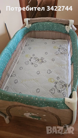 Бебешка сгъваема кошара 2 нива с люлеещ механизъм Lorelli I'Lounge, снимка 3 - Кошарки - 53994132