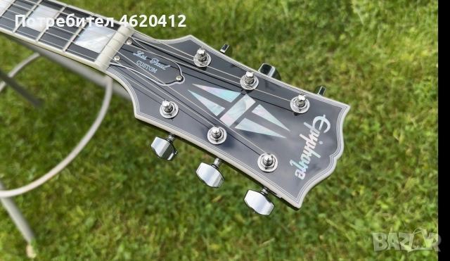 2024 Epiphone Adam Jones 1979 Les Paul Custom Antique Silverburst, снимка 6 - Китари - 52023764