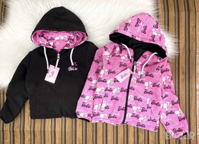 Двулицеви детски ветровки barbie 