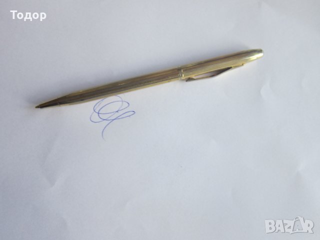 Позлатен химикал химикалка , снимка 6 - Колекции - 33729852