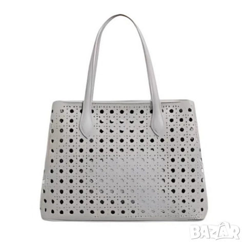 Модерна дамска чанта с перфорация, снимка 5 - Чанти - 52098224