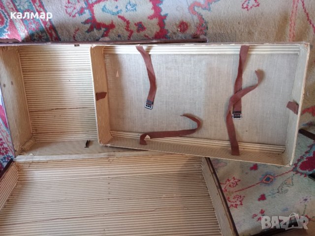 Много стар куфар над 100 годишен , снимка 3 - Антикварни и старинни предмети - 37079323