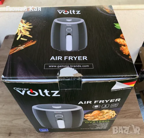 Фритюрник Air Fryer Voltz V51980L, 1000W, 2 литра, 80-200 C, Таймер, Черен, снимка 6 - Фритюрници - 49889981