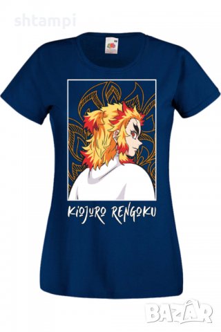 Дамска тениска Demon Slayer Kyojuro Rengoku 03,Анимация,игра,Празник,Повод., снимка 6 - Тениски - 38058127