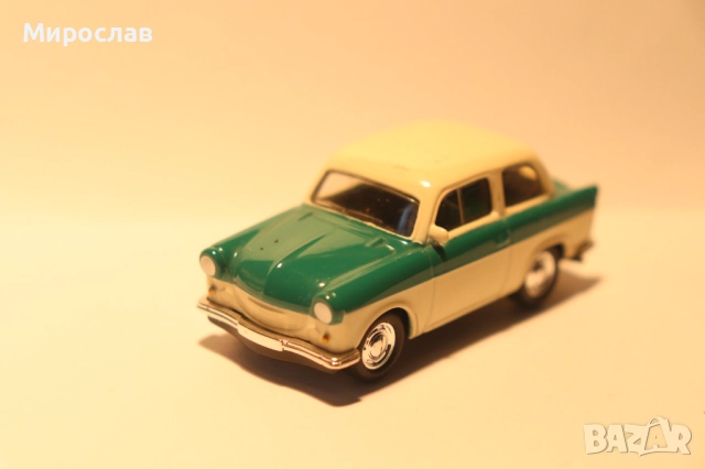 1/64 GRELL MODEL ТРАБАНТ TRABANT КОЛИЧКА МОДЕЛ, снимка 6 - Колекции - 52342960