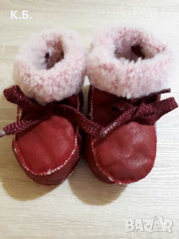 Нови! Топли бебешки терлички/буйки от еко кожа, снимка 2 - Бебешки обувки - 35124419