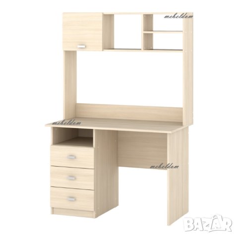 Бюро 110см. с 3 чекмеджета и надстройка(код-1060), снимка 4 - Бюра - 40735002
