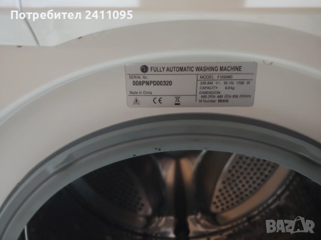 Пералня  LG direct drive model : F1056ND, снимка 3 - Перални - 52568272