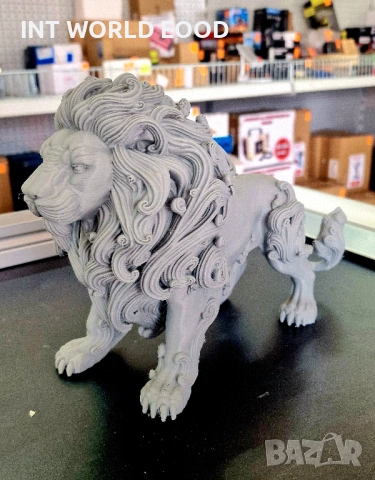 Статуетка Лъв PLA 18 см за оцветяване