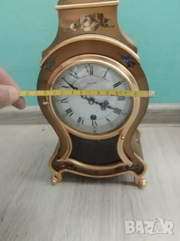 Каминен часовник в бароков стил, снимка 3 - Други ценни предмети - 47547392