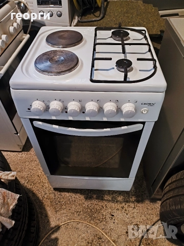 готварска печка газ и ток ширина 50 см