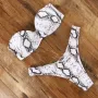 Змийски бански с твърда чашка Push Up, снимка 1