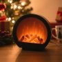 LED декоративна мини камина с имитация на пламък, снимка 2