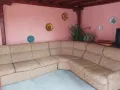 Продавам ъглов диван бежов на цвят., снимка 4
