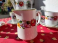 Ръчно рисуван сервиз за кафе и ваза - Kalocsa Унгария, снимка 12