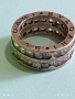 Луксозен сребърен пръстен BVLGARI с кристали марков 22248, снимка 5