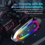 Слушалки за мотоциклетна каска VCOROS VR2 с 16-цветни RGB светлини, снимка 4