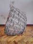 Дървен кош,стар ръчно изплетен от ракита , снимка 2