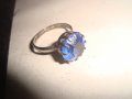 ПОСРЕБРЕН САПФИРЕН ПРЪСТЕН ВИНТИДЖ МОДЕЛ АРТ-ДЕКО СТИЛ 12615, снимка 4