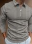 Мъжка едноцветна блуза с цип на райе с дълъг ръкав, 7цвята - 023, снимка 3