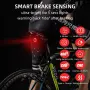 ROCKBROS Велосипедна задна светлина Smart, спирачка за велосипедни задни светлини , снимка 2