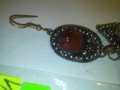 СТАРО УКРАШЕНИЕ от САЧАН с КАРНЕОЛ и КРИСТАЛ ВИСУЛКА 50141, снимка 8