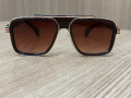 Мъжки слънчеви очила с кафеви стъкла GG, снимка 3