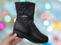 Дамски елегантни боти с цип, меко гумено ходило и топъл хастар., снимка 1