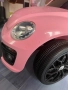 Розова детска акумулаторна Фолксваген количка, снимка 3