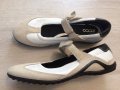 Бели обувки ecco - естественна кожа., снимка 1 - Дамски ежедневни обувки - 37373467