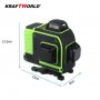 4D ЛАЗЕРЕН НИВЕЛИР с 16 линии (четири точков) самонивилиращ се, със зелен лазер, снимка 5