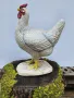 Чугунена скулптура на кокошка , снимка 2