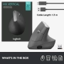 Нова вертикална безжична мишка Logitech MX Vertical – ергономичен дизайн, намалява мускулното..., снимка 9