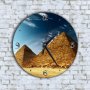 Стенен Часовник - Пирамиди в Пустинята Египетска Пирамида, снимка 1 - Стенни часовници - 40131217