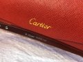 Cartier висок клас мъжки слънчеви очила авиатор с дървени дръжки, снимка 11