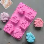 5478 Силиконова форма Коледни къщички, 6 гнезда, снимка 1