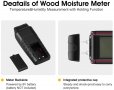 Нов Измервател за влажност на дървесина Тестер за дървени трупи дърва, снимка 5