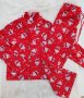 Коледна пижама - бархетна размер Л-ХЛ, снимка 1 - Пижами - 43591798