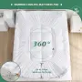Топер GRT за двойно легло 135 × 190 см, дебелина 7 см, бамбукова вискоза, снимка 5