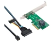 PCI-E 3.0 4.0 към SFF-8643 адаптер за карта и U.2 U2 SFF-8639 NVME PCIe SSD кабел за дънна платка , снимка 9
