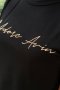 AVIN T-shirt от памук в черно с бродерия, снимка 2