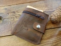 Ръчно изработен мъжки кожен портфейл+ ключодържател , снимка 1