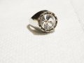 мъжки сребърен пръстен, солиден мъжки пръстен с голям камък - цирконий - стар внос от Щатите ., снимка 4