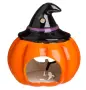 Декоративна керамична поставка за чаена свещ за Halloween, във формата на тиква, снимка 2