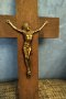  Двойка кръстове дърво бронз, снимка 7