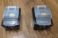Комплект Макита 2бр. оригинални батерии 5Ah Makita BL1850B и оригинално бързо двойно зарядно DC18RD , снимка 2