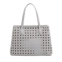 Модерна дамска чанта с перфорация, снимка 5