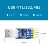 WitMotion USB UART конвертор 3 в 1 Мултифункционален (USB към TTL/USB към RS232/USB към RS485, снимка 6