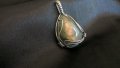 Сребърен медальон с лабрадорит, снимка 3